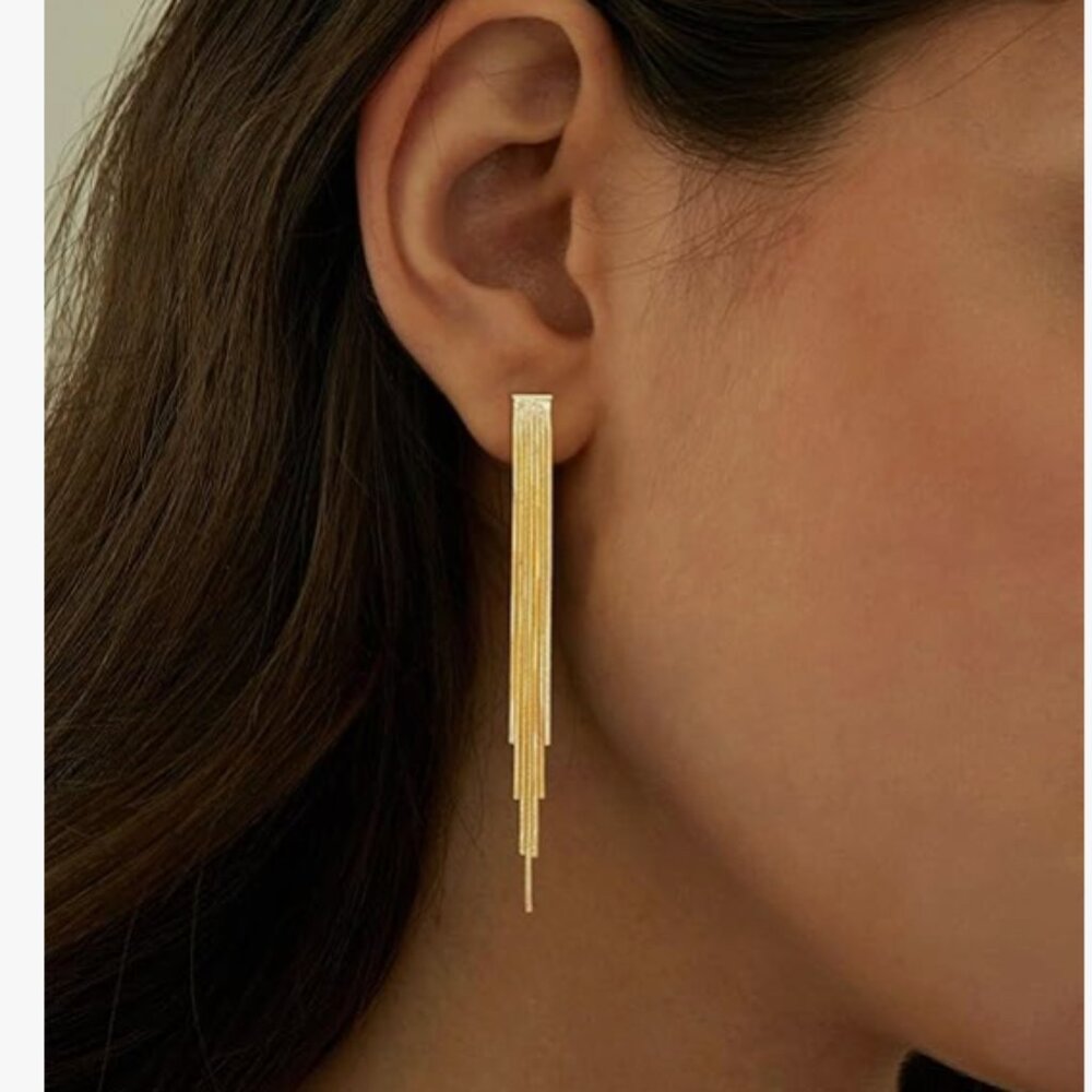 NEW! Drop Earrings Gold Plated Earrings